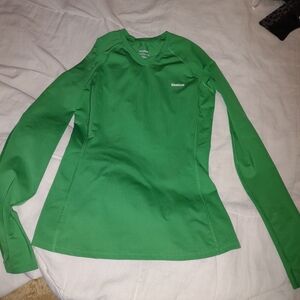 Reebok Women's Vibrant Green Long Sleeve Tee